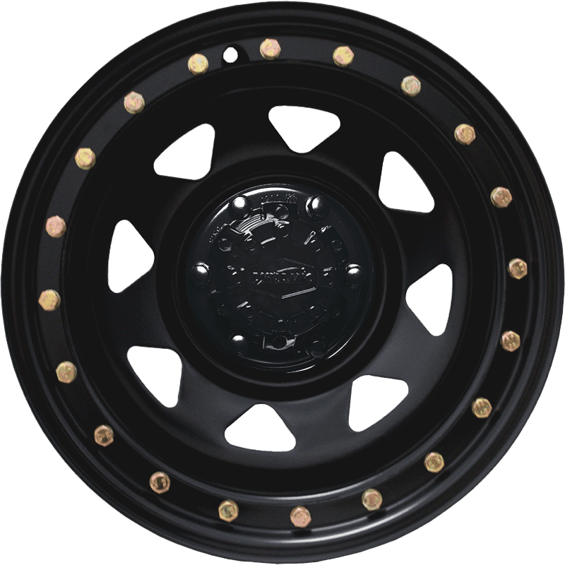 Dynamic Steel GENUINE BEADLOCK BLACK SUNRAYSIA Satin Black Powder Coated Marks & Wallings